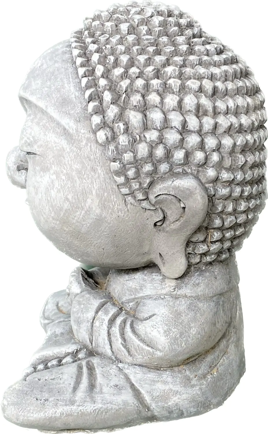  Product image 8 of the product “Nima - Sitting monk with big head, 20 cm H | cast stone ”